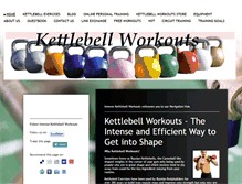 Tablet Screenshot of intense-kettlebell-workouts.com